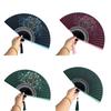 Bambusrahmen Faltbarer Handfächer Pfingstrosenblüten Tanzfächer Sanftes Design Retro Handfächer Geschenkidee