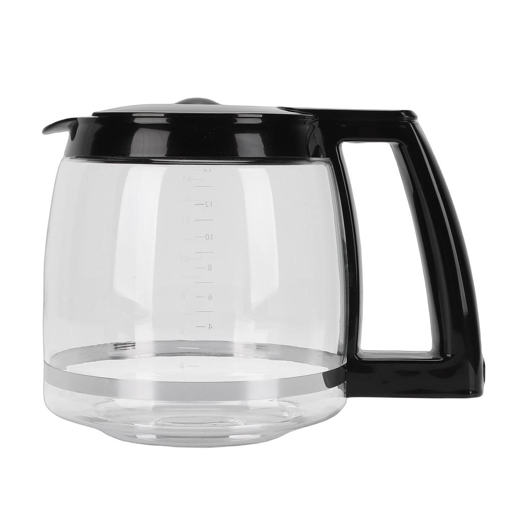 Glass Coffee Carafe Glass Coffee Pot Glass Coffee Pot Easy to Clean Heat Cold Proof Coffee Maker Replacement Carafe with Handle