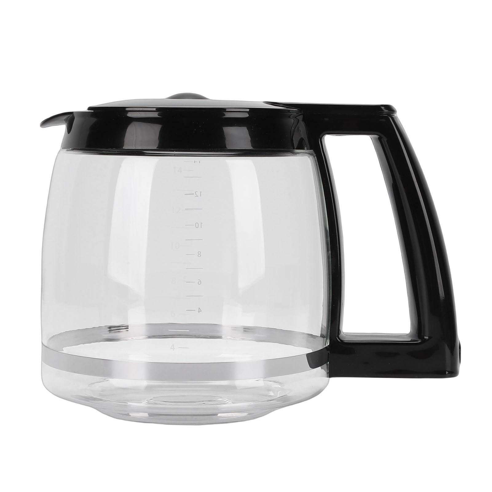 Стеклянный кофейник Стеклянный кофейник Стеклянный кофейник Легко чистить Термостойкий морозостойкий Запасной кофейник для кофеварки с ручкой