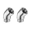 2Pcs Shower Elbow Adapter Shower Head Elbow Adapter 135 Degree Shower Head Extension Arm Connector for Hand Shower