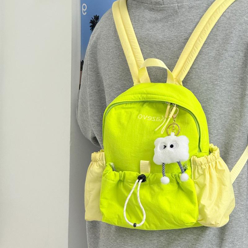 Student schoolbag simple ins style college student backpack women commuter versatile lightweight travel backpack