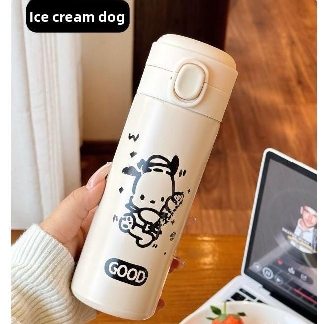Sanrio Strawberry Bear Insulated Flask With Bouncing Lid For Kids And Students