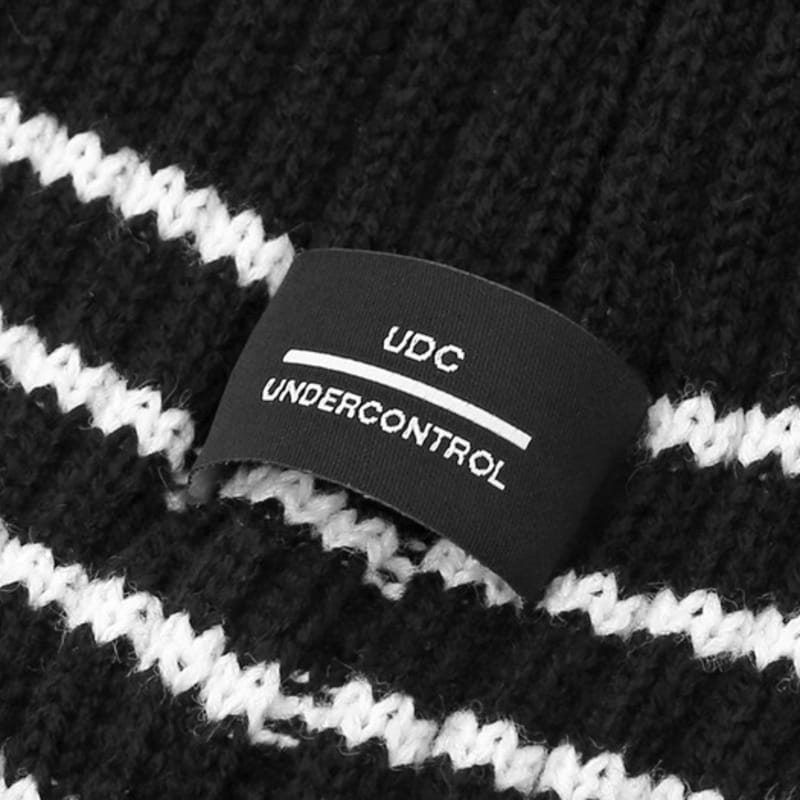 UNDERCONTROL BEANIE / PIN STRIPE / BLACK