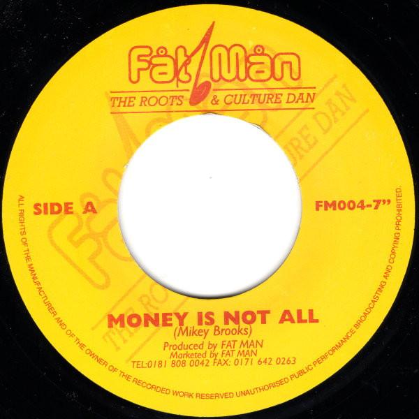 

7-дюймовая пластинка MIKE BROOKS Money Is Not All FAT0047 Fat Man UK Reggae Ska Dub Б/у