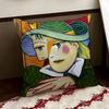 PPicasso Art Cushion Cover Reversible Soft Durable Pillow Cover Home  Car MultiScene Use for Daily Comfort