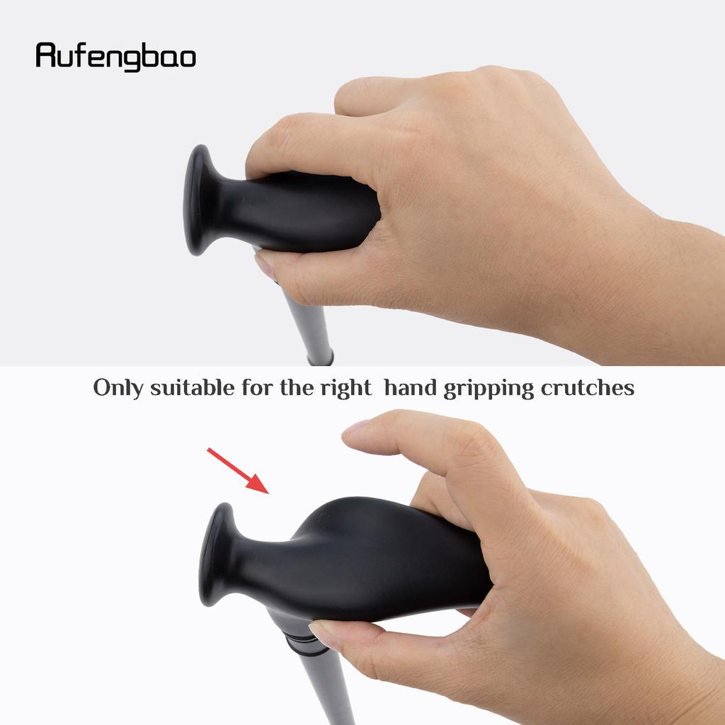 Black Ergonomics Alloy Fairy Wands Spiral  Right Hand Walking Cane Walking Stick Wand Cosplay Wedding Birthday Party Stick 92cm