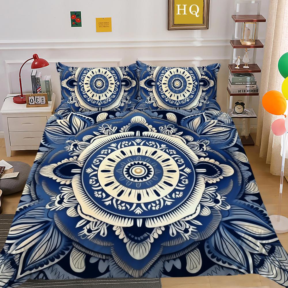 Luxus Datura Bettbezug Set Bettwäschebezug Anzug Polyester Heim Bettwäsche Set Doppelbett Schlafzimmer Dekor