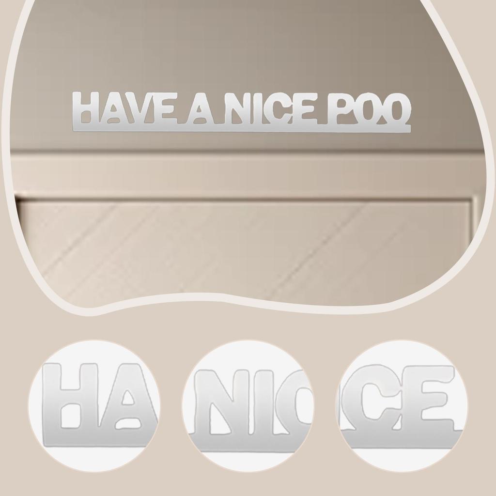 Bathroom Door Sign Unique Easy To Install Hanging Ornament Wall Decoration for Washroom Public Toilet Home Apartment Cafe