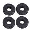 4PCS 1in 1/24 1/18 62x21mm RC Car Wheels Rubber Sponge Lining Grooved Strong Grip RC Car Tires Tyres for SCX24