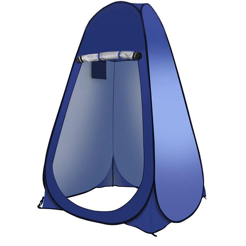 Automatic Pop-Up Camping Shower & Toilet Tent: Single Layer Steel Frame