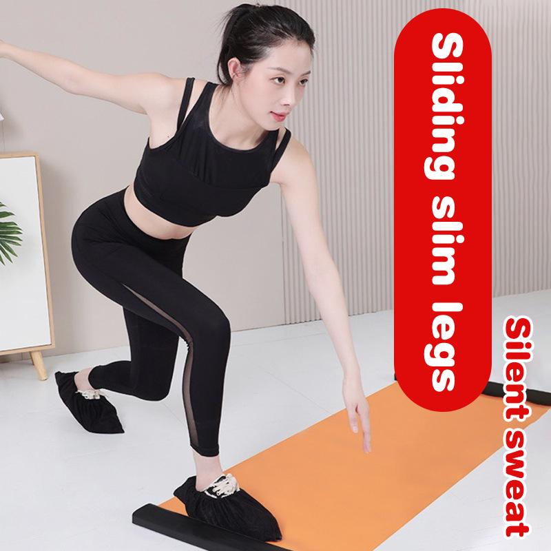 Fitness Glide Plate 140Cm 180Cm 200Cm Yoga Sliding Mat Core Training Board For Roller Skating Leg Exercise Fitness Equipment