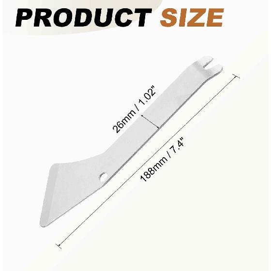 

HARFINGTON Car Trim Removal Tool 7 Steel Auto Clip Lifter Car Removal Pry Bar Tools with Hole for Vehicle Door Audio Window Radio Panel Dashboard
