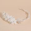 Elegant Asymmetric Snowflake Bridal Tiaras Made Of Copper Alloy With Simulated Pearls For Special Occasions