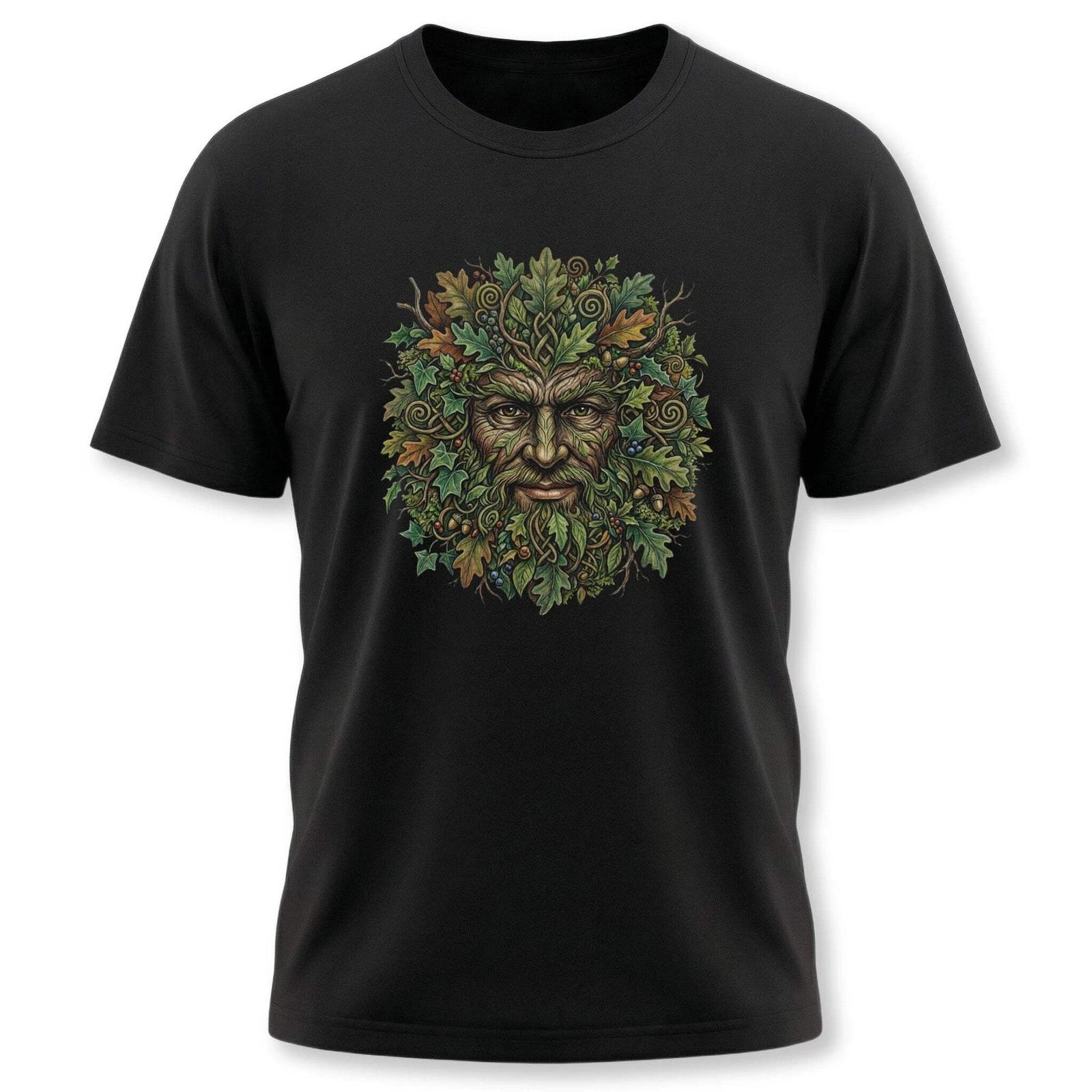 Green Man T-Shirt | Pagan Nature Spirit Folklore Mythology Unisex Tee Shirt M