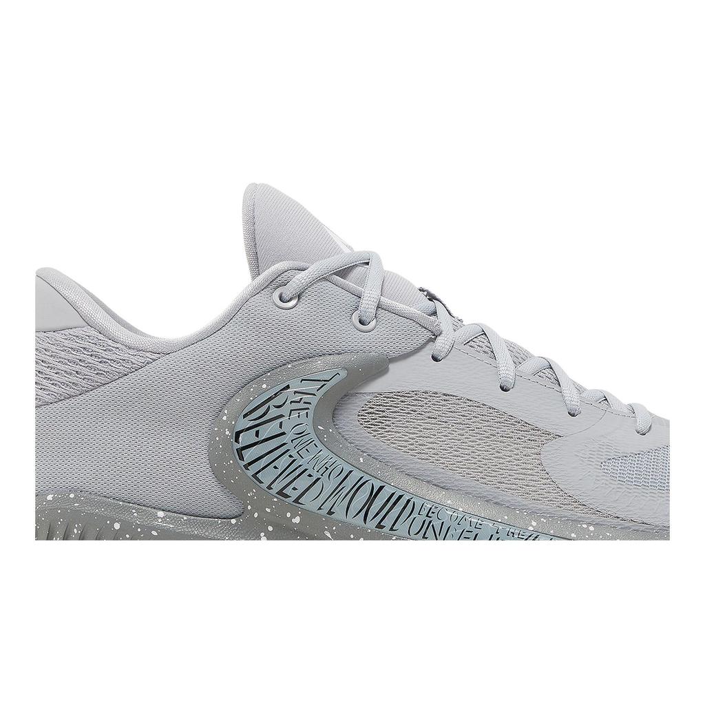 Nike Zoom Freak 4 'Etched in Stone' (Unisex) Wolf Grey / White / Cool Grey / Black Basketball Shoes DJ6149 004