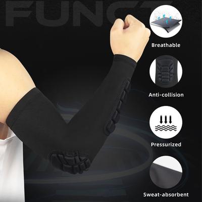 Padded Elbow Forearm Sleeves Compression Arm Protective Sleeve Basketball Shooting Protective Pad