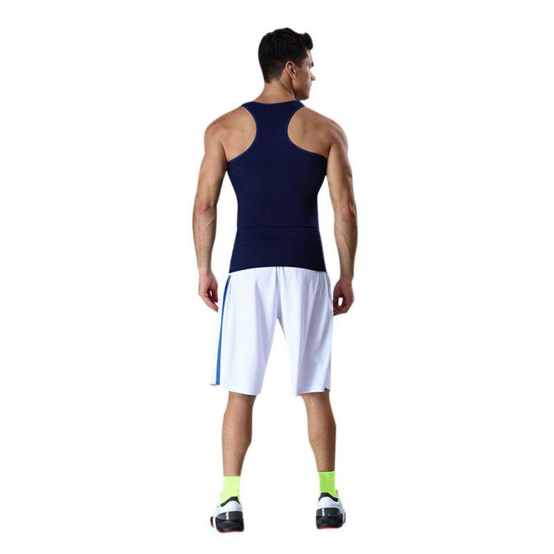 Men Sports Fitness Round Neck Solid Color Abdomen Belt Body Shaping Short-Sleeved Corset Shaper Vest Men Sports Fitness Round Neck Solid Color Abdomen Belt Body Shaping Short-Sleeved Corset Shaper Vest