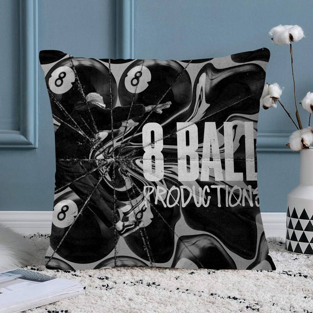 Black And White No Ball Art Pillow Cushion Cover Pillowcase Living Room Sofa Home Decor Customized 30x30 cm
