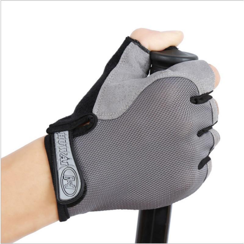 Breathable Thin Half Finger Anti Slip Fitness Cycling Gloves For Men Women