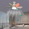 Modern Ceiling Fan with Built-In Light and Remote Control - 3 Speeds Winds Timer Settings Indoor Bedroom Living Room