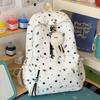 Schoolbag Cartoon Star Contrasting Backpack Women Waterproof Leisure Travel Backpack Junior High School Schoolbag Ins Student Schoolbag