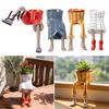 Small Decorative Plant Vase Sitting Human Shaped Resin Planter Creative Flowerpot with Legs Leggy Planter for Indoor Humanoid Succulents &