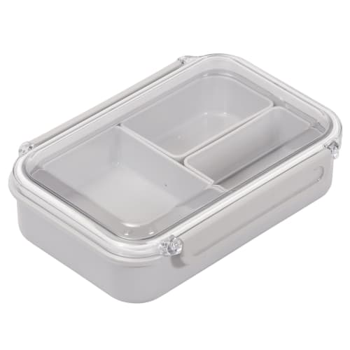 PEARL METAL Lunch Box with Inner, 650ml, Gray, Made In Japan, Home Label DC-6004