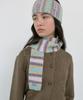 MA JOURNEE Stripe Muffler_Purple & Sky Mix