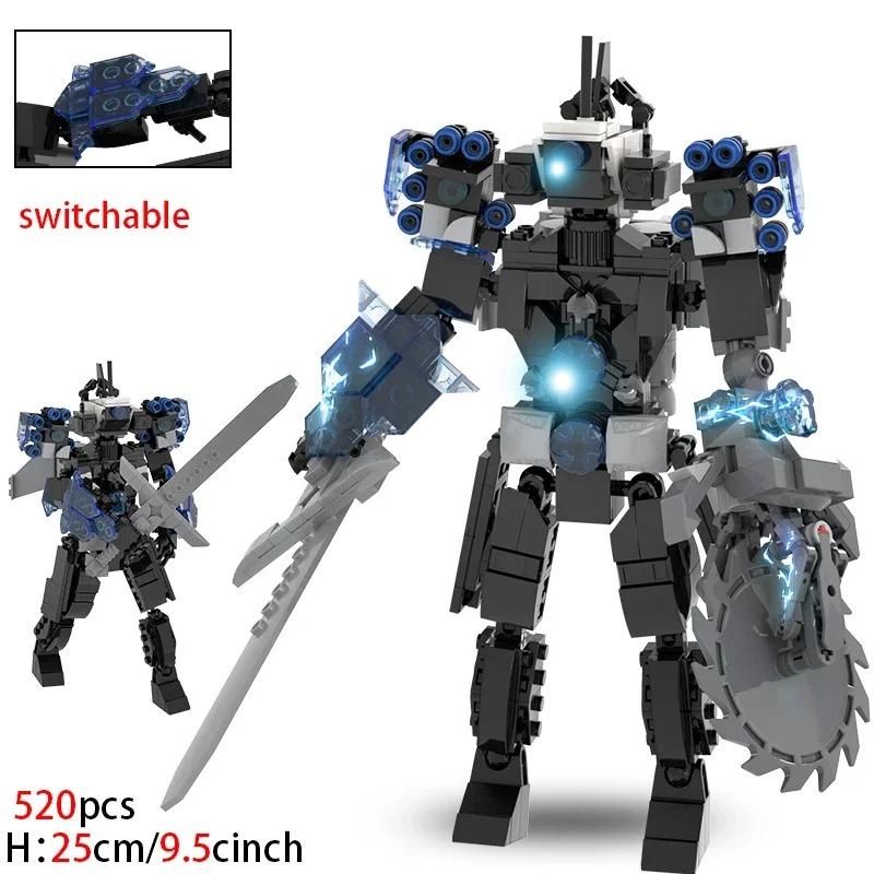 MOC Skibidi Toilet Stavebnice Pro Děti Titan Cameraman Speakerman Model Klasické Hračky Pro Kluky Narozeninové Vánoční Dárky