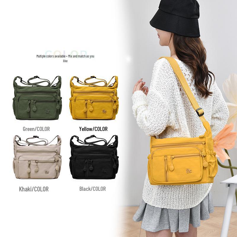 Korean Style Women's Washable Fashion Bag - Large Mommy Shoulder, Travel Backpack, Casual Crossbody