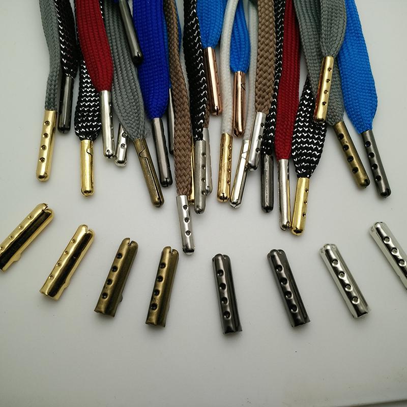 10Pcs Metal Aglets Diy Shoelaces Repair Shoe Lace Tips Replacement End