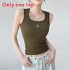 Cotton Sleeveless Tank Top With Wide Straps For Summer Yoga And Beach Wear