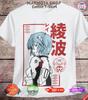 Neon Genesis Evangelion T-Shirt Herren Damen T-Shirts Top, Rei Ayanami, Manga Anime Fan Mann Geschenk Set