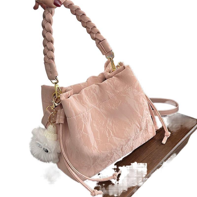 Niche 2025 High-End Pink Women's Versatile Fashion Crossbody & Handbag