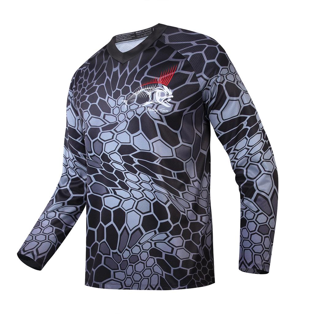 Nowe 2024 Wędkarskie ubrania z długim rękawem Kemping Piesze wycieczki Kolarstwo T-shirt Anty UV Wędkarskie ubrania Szybkoschnące koszulki