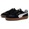 Puma Palermo Fabric Cow Split Leather Casual Low-Top Sneakers Unisex sneakers Black White 399341-06