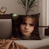 Hot Actor E-Emma Watson Pillow Case Anti-dustmite Pillowcase Invisible Zipper Silky Short Plush Sofa Cushion Cover