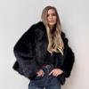 Women's winter imitation fox fur fur fur coat medium and long belt artificial fur coat