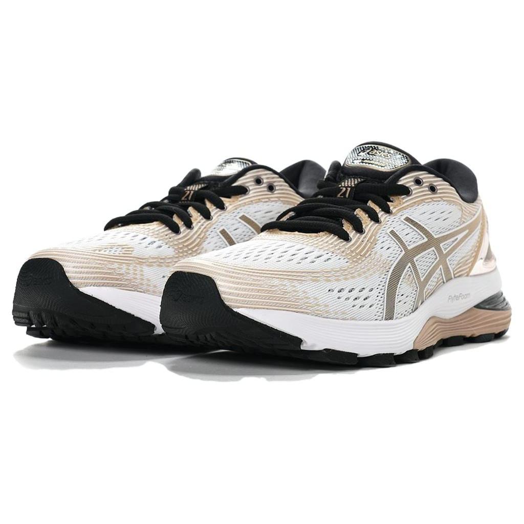 ASICS Gel Nimbus 21 Platinum 'White Frosted Almond' Women's 1012A608-100