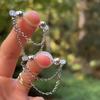 1 Paar verstellbare Fake-Brustwarzenringe - Acryl-Brustwarzenringe ohne Piercing mit funkelnden Akzenten | Perfekt für Partys