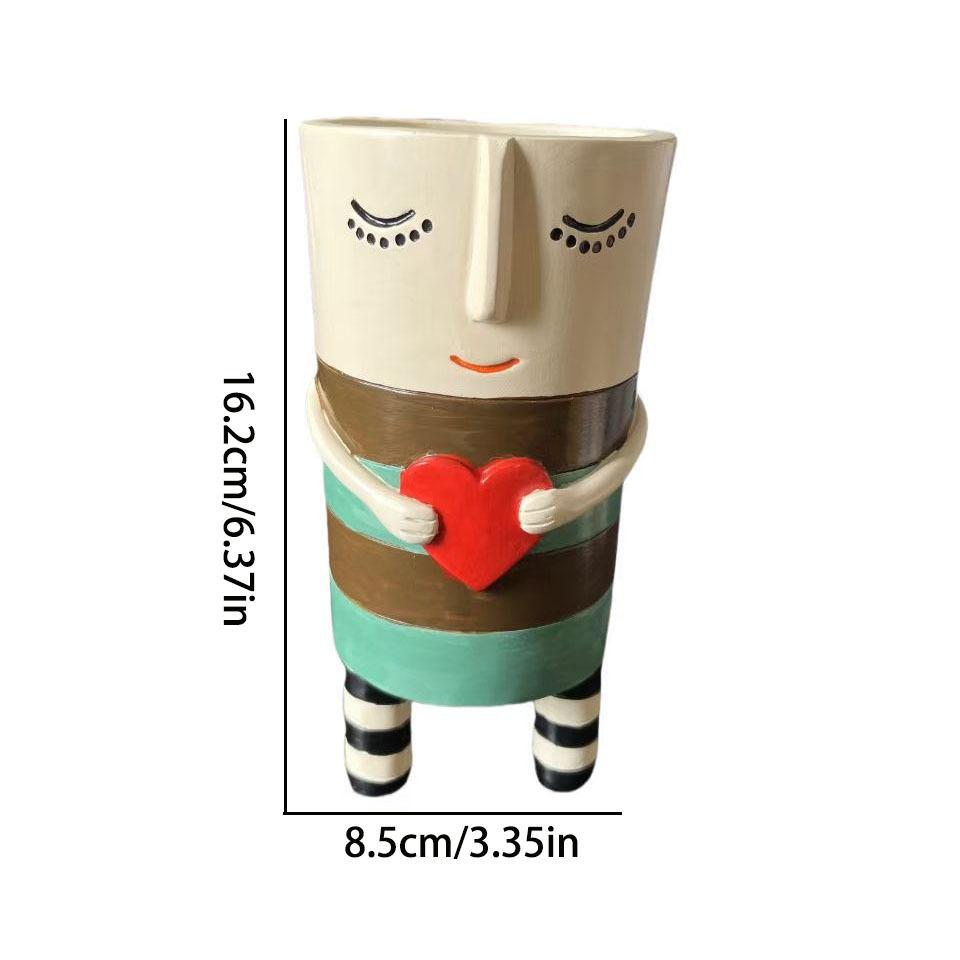 

Resin vase Mother s Day Valentine s Day gift Succulent flower pot is suitable for courtyard home balcony decoration