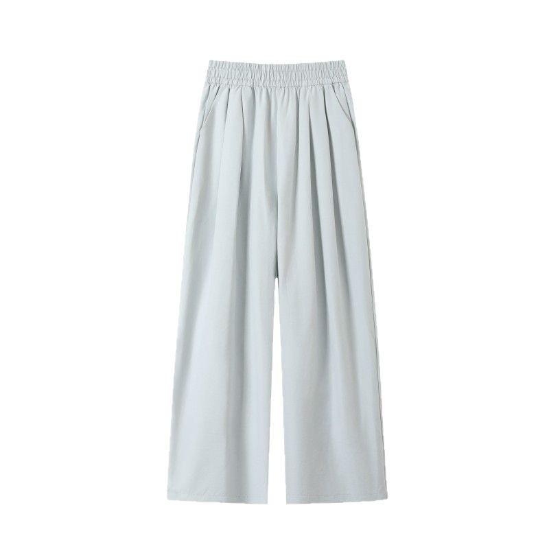 Milk husband pants women's Yamamoto small wide-leg pants summer thin drape casual ice silk grandma pants radish pants