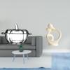 Glass Candy Dish Pumpkin Shaped Cookie Jar with Lid Abstract Figurine Ornament Lover Artistic