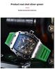 Barrel-Shaped Unisex Quartz Watch with Hollow Non-Mechanical Pointer and Single Calendar