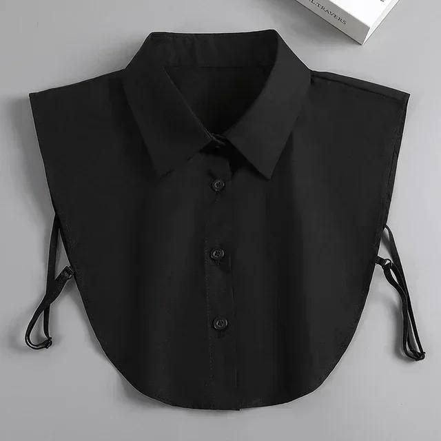 Fashion  Front Tie White Fake Collar for Women Stand Detachable Collar Fake Girls Vintage Lace Ladies False Blouse Collar