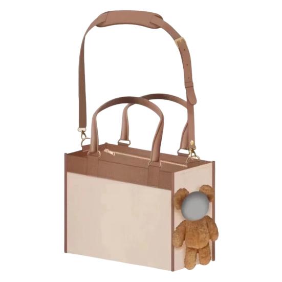 Pet Carrier Handbag Dog Carrier Tote with Leash Clip Peek Window Soft Travel Shoulder Bag for Small Dogs or Cats Bichon Poodle Yorkie