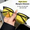 2026 New Fashionable HD Night Vision Men's Myopia Glasses Ultra Light Neutral Night Driving Special Anti Blue Light Glasses