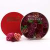 Soap Flowers Round Box Vintage Roses