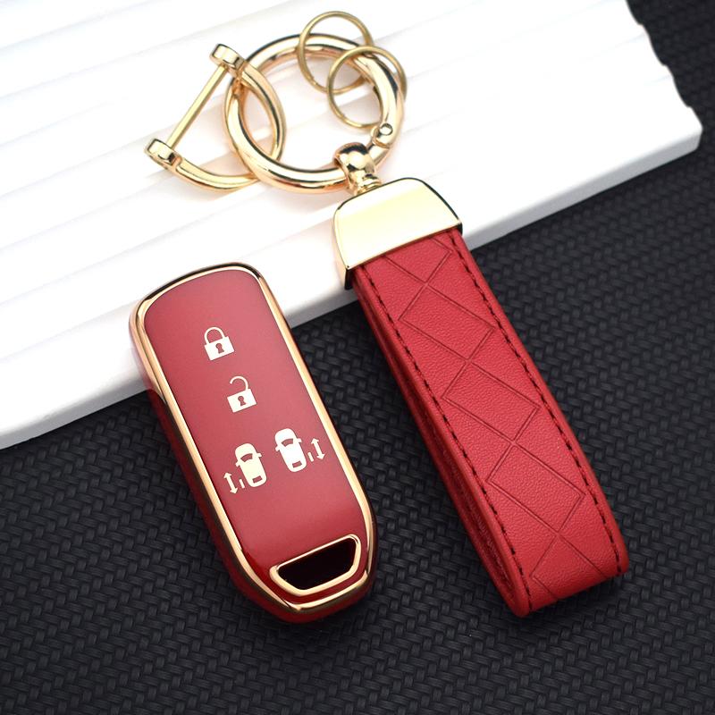 2/4 Buttons Soft Tpu Shell Fob Holder Keychain Protector For Honda N-Box N-One N-Wgn N-Van Custom Wgn Custom Key Case Cover