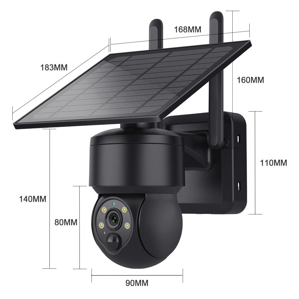 3MP 4G Solar Camera with WiFi, HD, Full Color Night Vision, Wide Angle, and Smart Monitoring